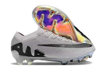 Nike Air Zoom Mercurial Vapor 15 Elite FG - Gray/Gunmetal Gray/Rainbow Iridescent