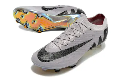 Nike Air Zoom Mercurial Vapor 15 Elite FG - Gray/Gunmetal Gray/Rainbow Iridescent