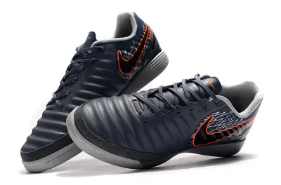 Nike Tiempo Ligera IV IC - Grey/Dark Grey/Crimson Orange
