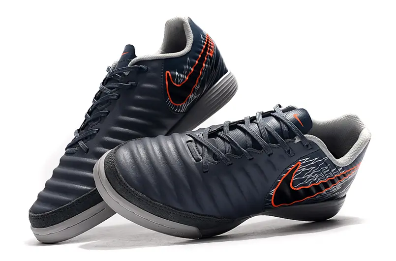 Nike Tiempo Ligera IV IC - Grey/Dark Grey/Crimson Orange