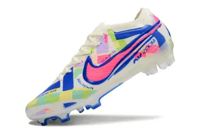 Nike Air Zoom Mercurial Vapor 15 Elite FG - White/Electric Blue/Pink Flash