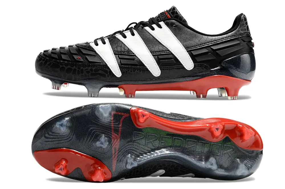 Adidas Predator 94 FG - Black/Crimson Red/White