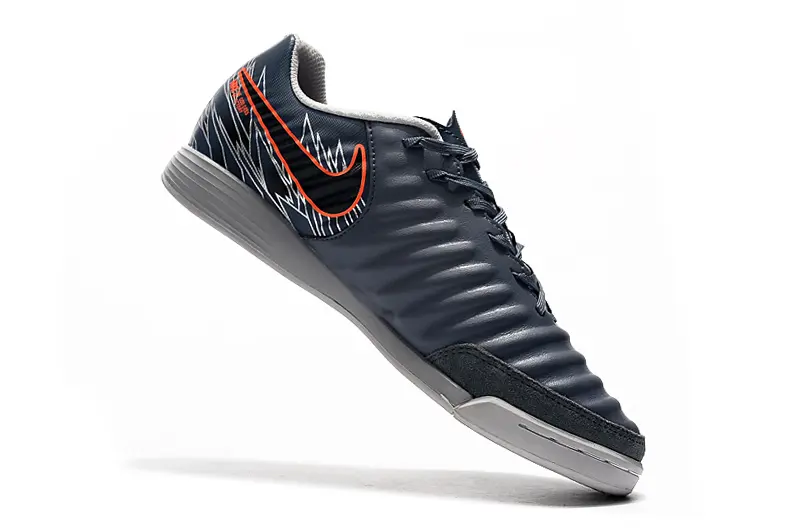Nike Tiempo Ligera IV IC - Grey/Dark Grey/Crimson Orange