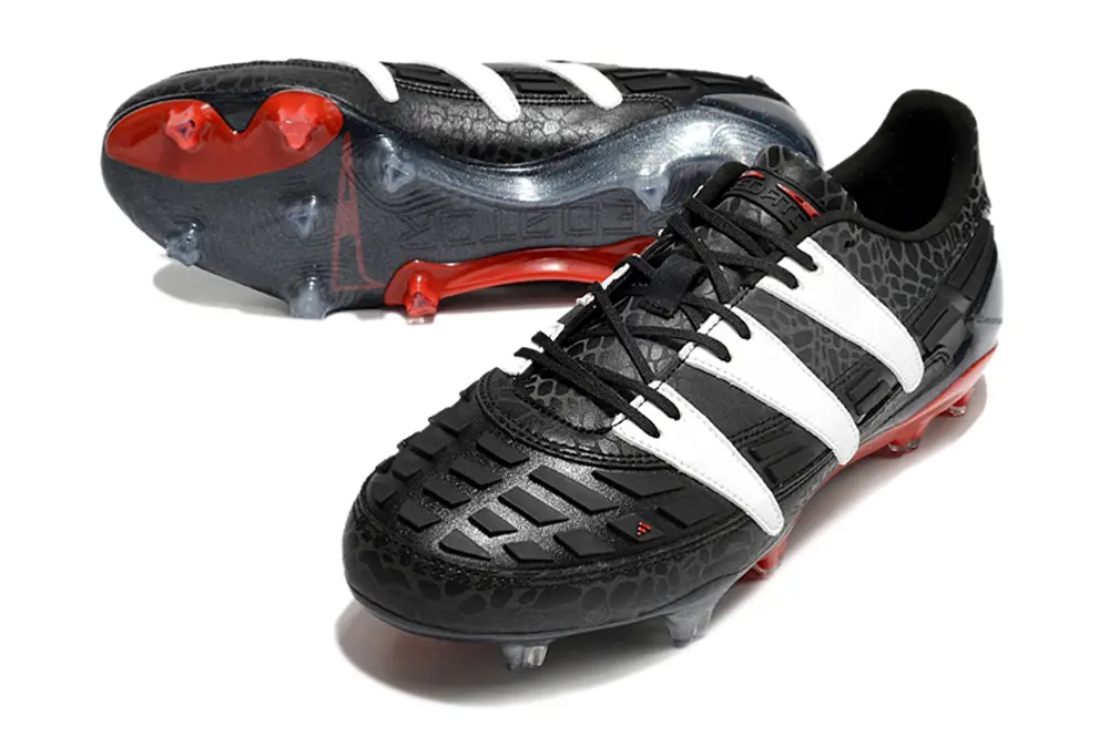 Adidas Predator 94 FG - Black/Crimson Red/White