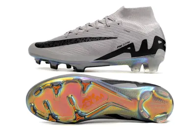 Nike Air Zoom Mercurial Superfly 10 Elite FG - Gray/Mystic Black/Prismatic White