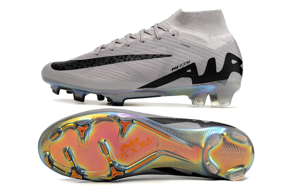 Nike Air Zoom Mercurial Superfly 10 Elite FG - Gray/Mystic Black/Prismatic White