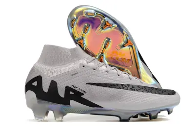 Nike Air Zoom Mercurial Superfly 10 Elite FG - Gray/Mystic Black/Prismatic White