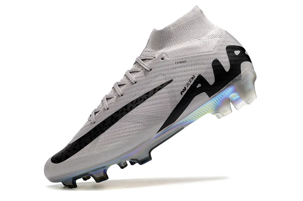 Nike Air Zoom Mercurial Superfly 10 Elite FG - Gray/Mystic Black/Prismatic White