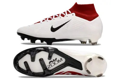 Nike Air Zoom Mercurial Superfly 10 Elite FG - White/Crimson Red/Classic Black