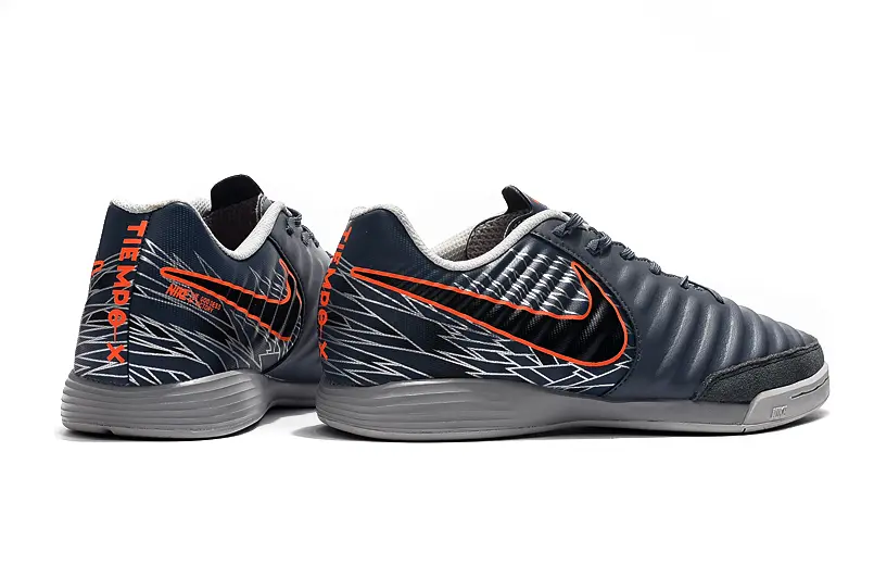 Nike Tiempo Ligera IV IC - Grey/Dark Grey/Crimson Orange