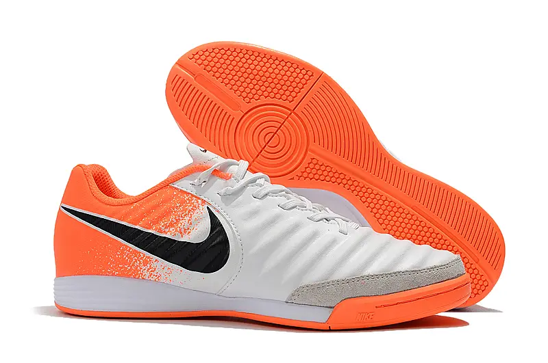 Nike Tiempo Ligera IV IC - White/Vibrant Orange/Deep Black