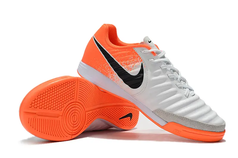Nike Tiempo Ligera IV IC - White/Vibrant Orange/Deep Black