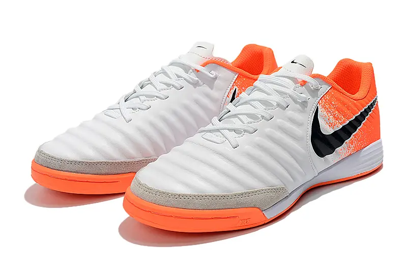 Nike Tiempo Ligera IV IC - White/Vibrant Orange/Deep Black