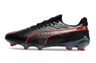 Puma King Ultimate AG - Black/Crimson Red/Steel Grey
