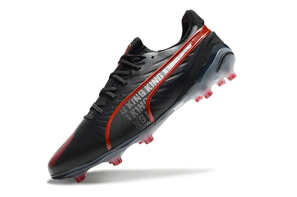 Puma King Ultimate AG - Black/Crimson Red/Steel Grey