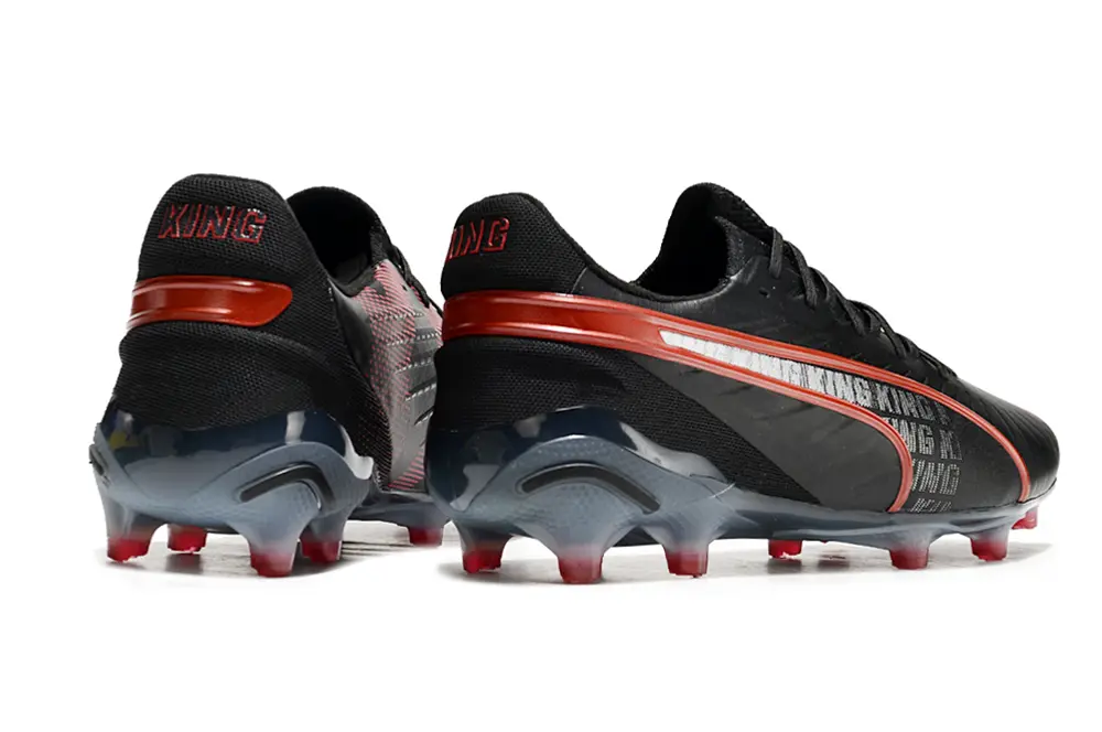 Puma King Ultimate AG - Black/Crimson Red/Steel Grey