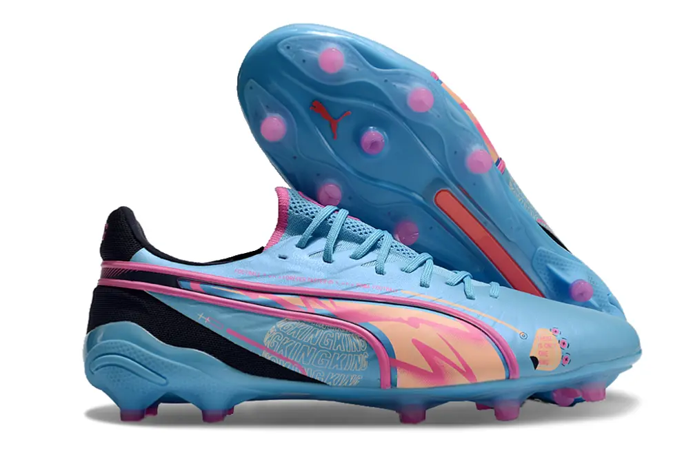 Puma King Ultimate AG - Blue/Bright Pink/Frosted Blue