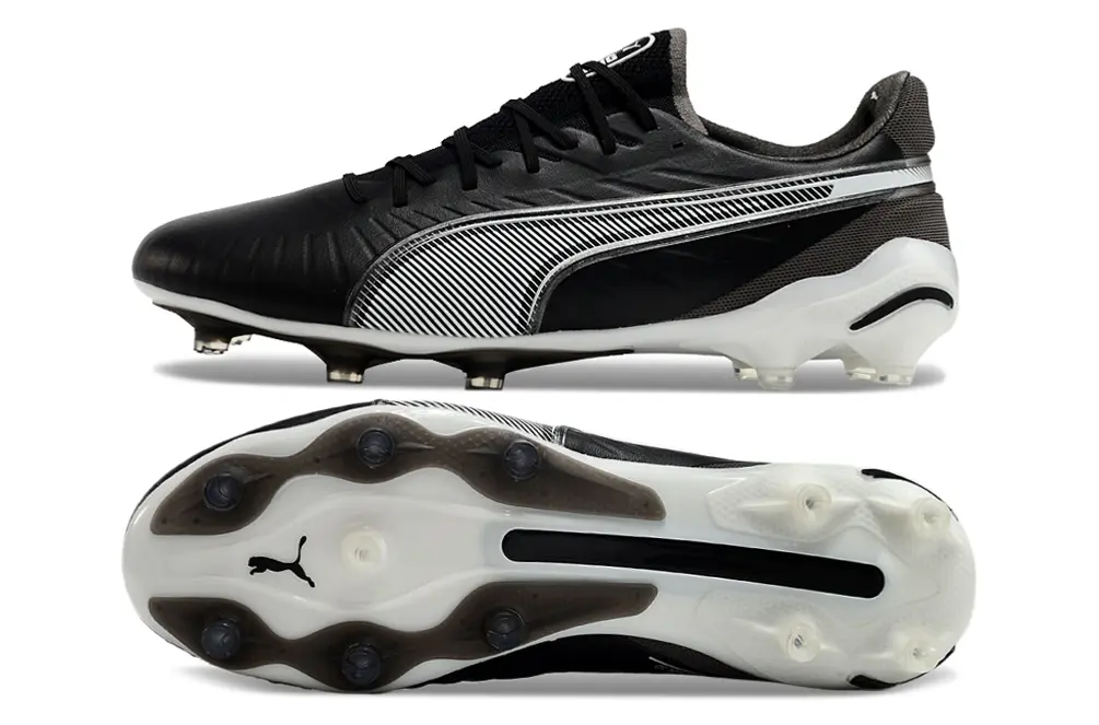 Puma King Ultimate AG - Black/Midnight Black/Crystal White