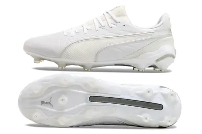 Puma King Ultimate AG - White/Snow White/Canvas White