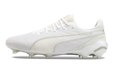 Puma King Ultimate AG - White/Snow White/Canvas White