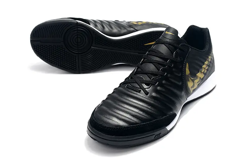 Nike Tiempo Ligera IV IC - Black/Gold Cheetah/White