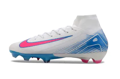 Nike Air Zoom Mercurial Superfly 10 Elite FG - White/Sky Blue/Hot Pink