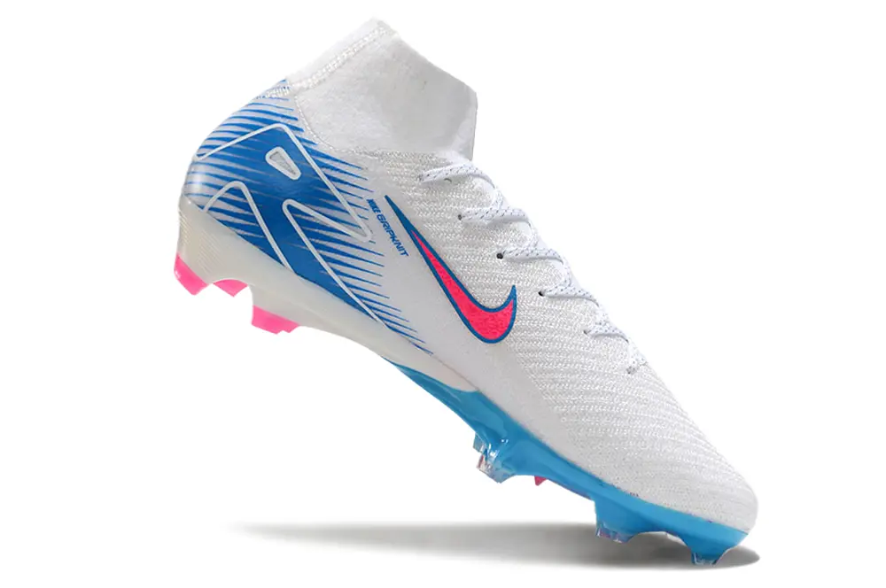 Nike Air Zoom Mercurial Superfly 10 Elite FG - White/Sky Blue/Hot Pink