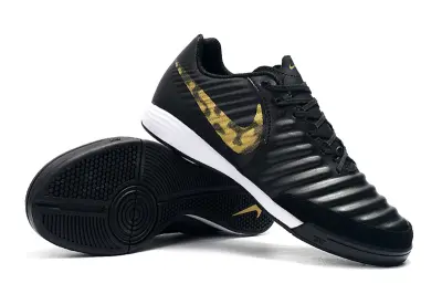 Nike Tiempo Ligera IV IC - Black/Gold Cheetah/White