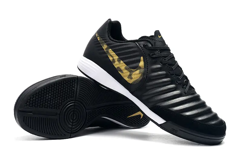 Nike Tiempo Ligera IV IC - Black/Gold Cheetah/White