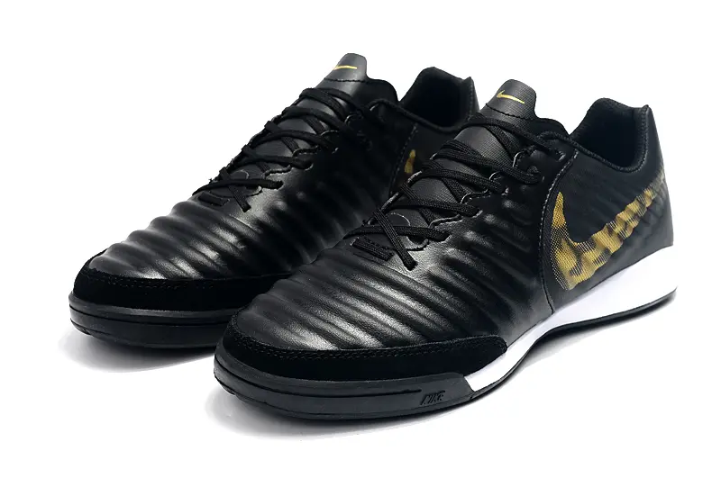 Nike Tiempo Ligera IV IC - Black/Gold Cheetah/White