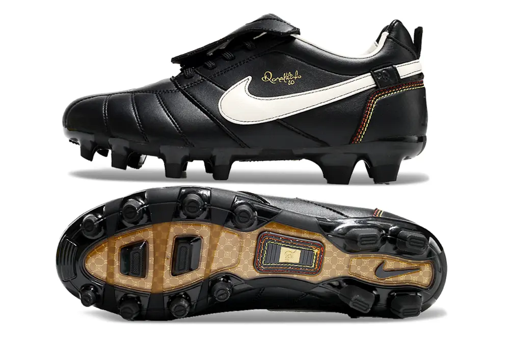 Ronaldinho x Nike Tiempo R10 Elite FG - Black/Ivory White/Crimson Red