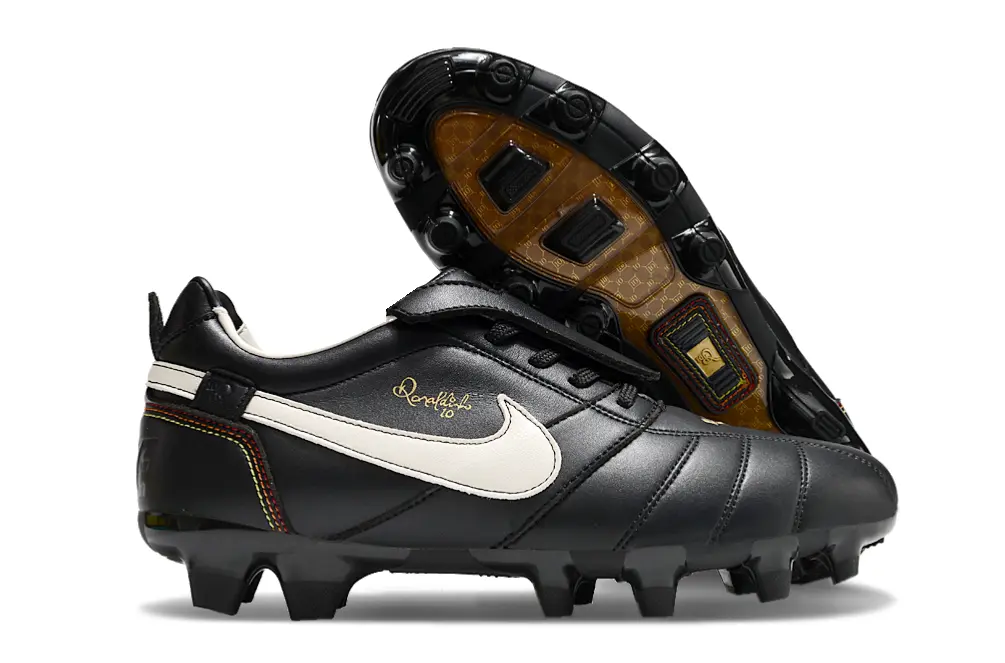 Ronaldinho x Nike Tiempo R10 Elite FG - Black/Ivory White/Crimson Red