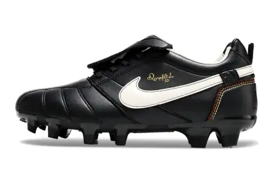 Ronaldinho x Nike Tiempo R10 Elite FG - Black/Ivory White/Crimson Red