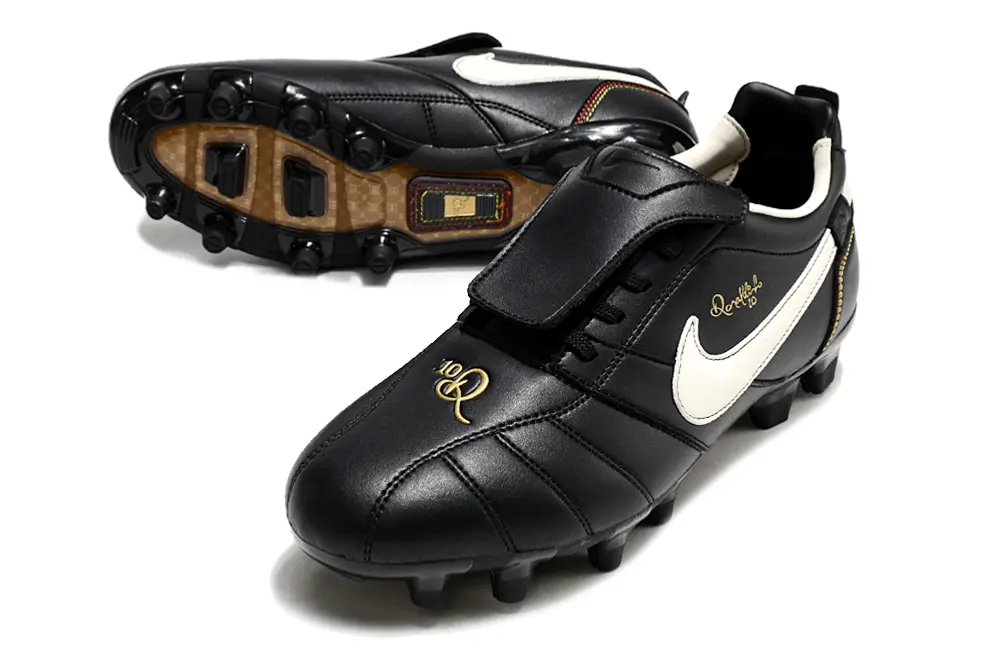 Ronaldinho x Nike Tiempo R10 Elite FG - Black/Ivory White/Crimson Red