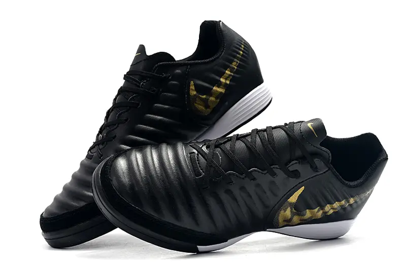 Nike Tiempo Ligera IV IC - Black/Gold Cheetah/White
