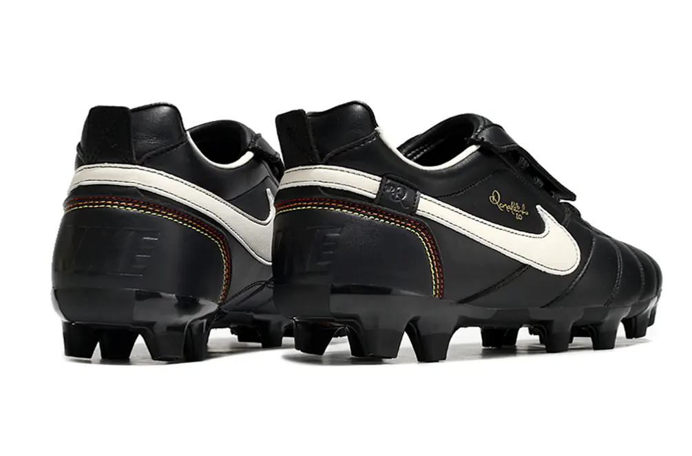 Ronaldinho x Nike Tiempo R10 Elite FG - Black/Ivory White/Crimson Red