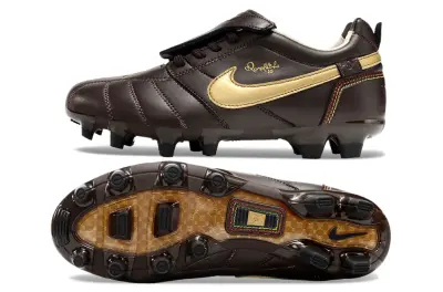 Ronaldinho x Nike Tiempo R10 Elite FG - Brown/Gold/Red