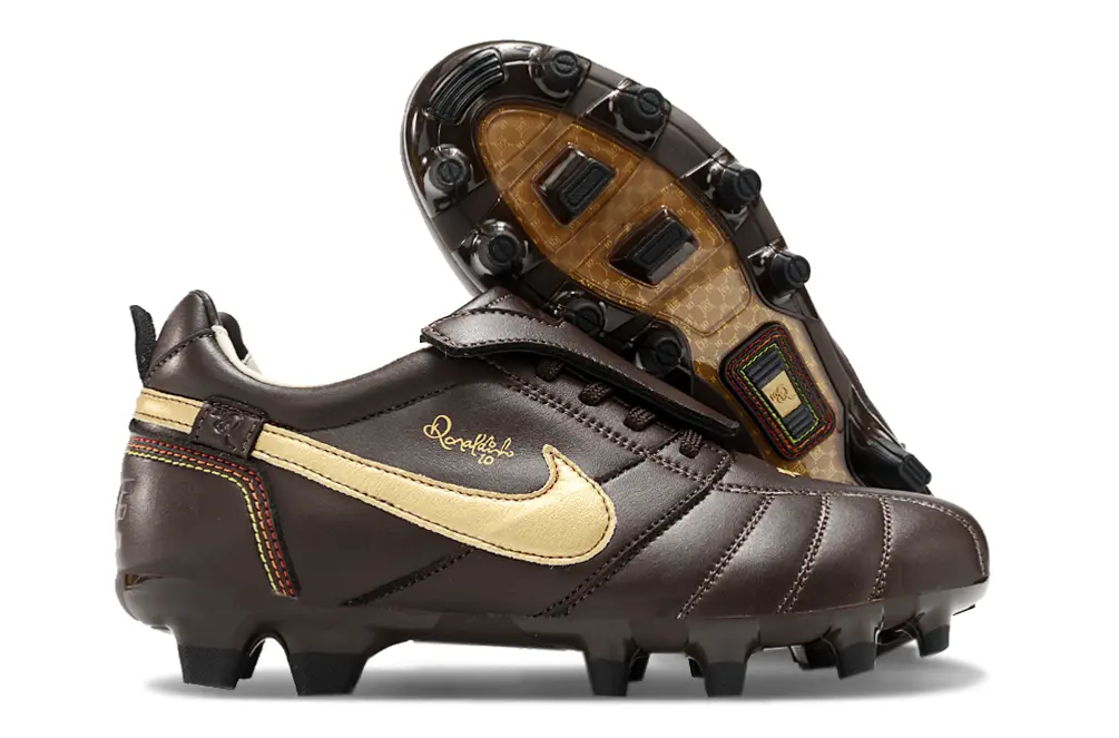 Ronaldinho x Nike Tiempo R10 Elite FG - Brown/Gold/Red