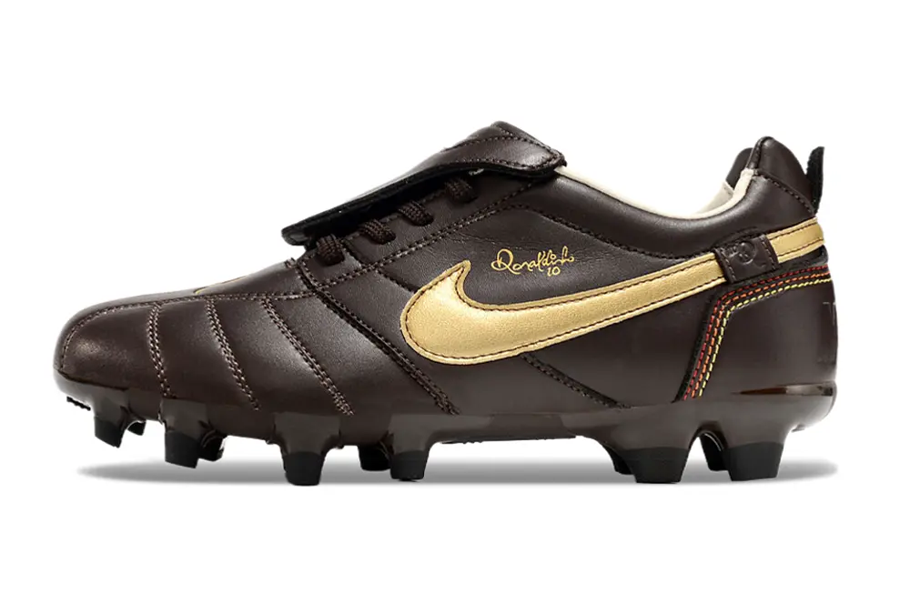 Ronaldinho x Nike Tiempo R10 Elite FG - Brown/Gold/Red