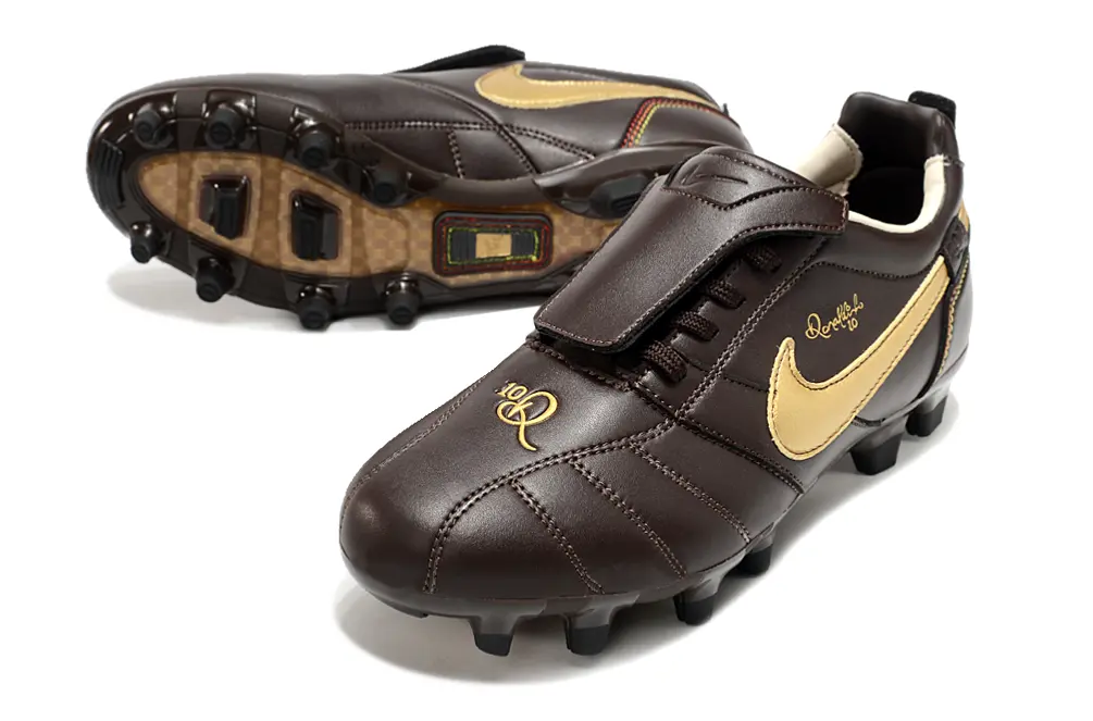Ronaldinho x Nike Tiempo R10 Elite FG - Brown/Gold/Red