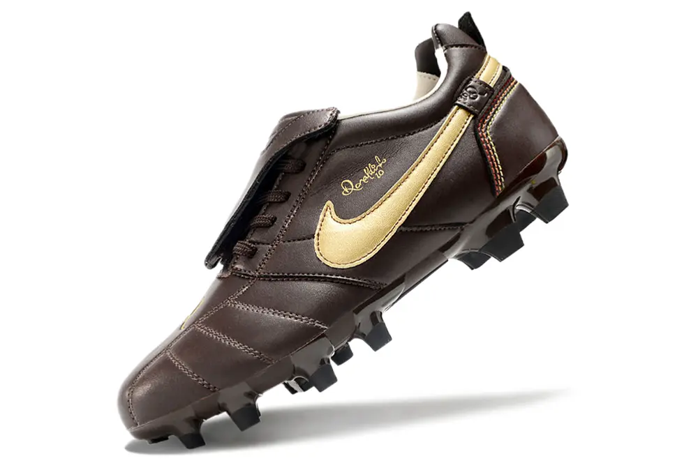Ronaldinho x Nike Tiempo R10 Elite FG - Brown/Gold/Red