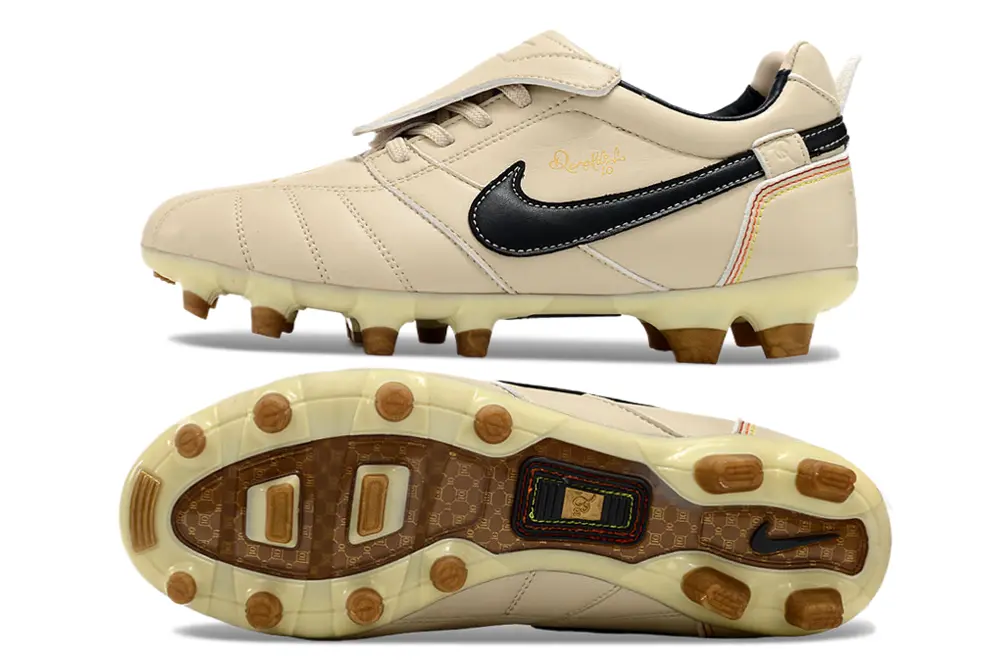 Ronaldinho x Nike Tiempo R10 Elite FG - Beige/Classic Beige/Black Accents