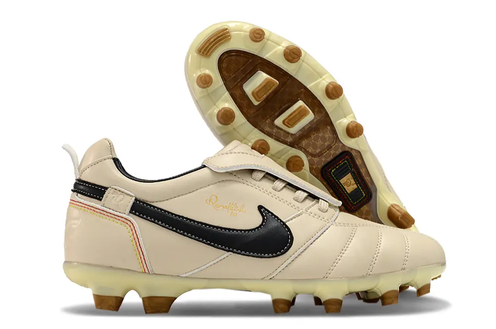 Ronaldinho x Nike Tiempo R10 Elite FG - Beige/Classic Beige/Black Accents