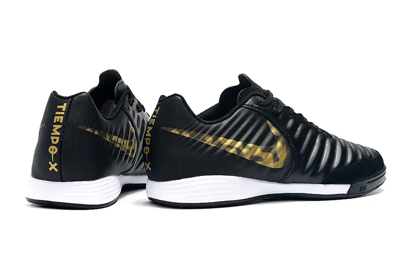 Nike Tiempo Ligera IV IC - Black/Gold Cheetah/White