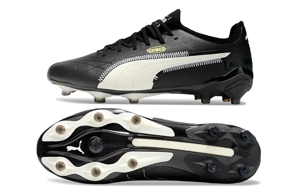 AOF x Puma King Ultimate AG - Black/Ivory White/Gold Accent
