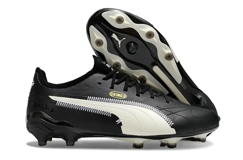 AOF x Puma King Ultimate AG - Black/Ivory White/Gold Accent