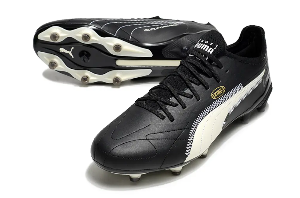 AOF x Puma King Ultimate AG - Black/Ivory White/Gold Accent