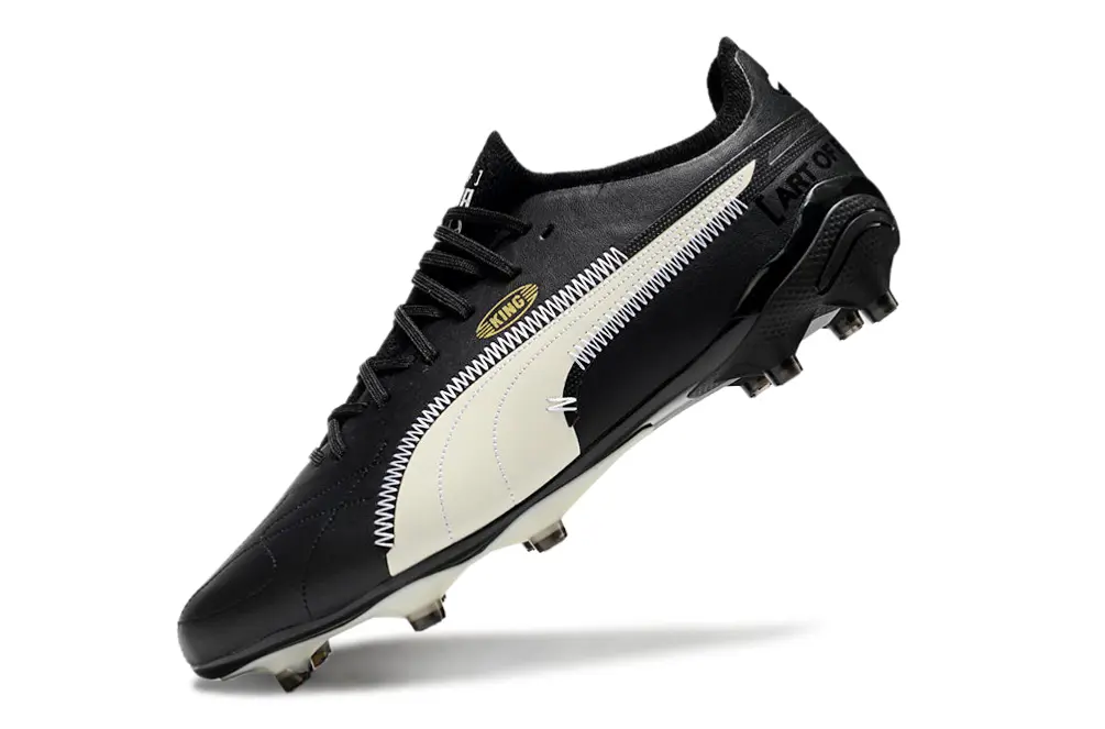 AOF x Puma King Ultimate AG - Black/Ivory White/Gold Accent