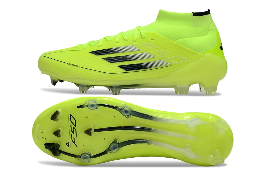 Adidas F50 Elite Mid FG - Yellow/Neon Lime/Black