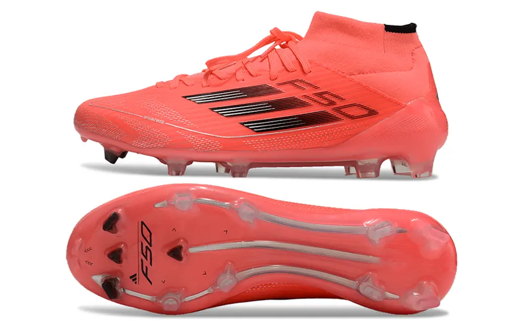 Adidas F50 Elite Mid FG - Coral/Bright Coral/Deep Black